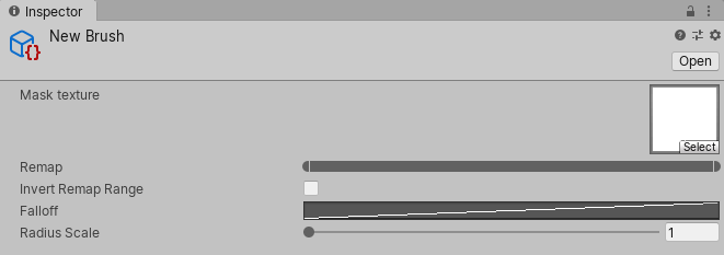 Brush Inspector with default settings